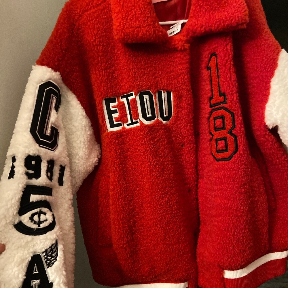 AZALEA WANG Pick a Vowel Varsity Jacket